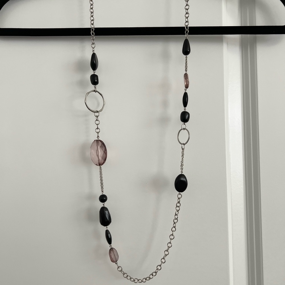 Long necklace- stones